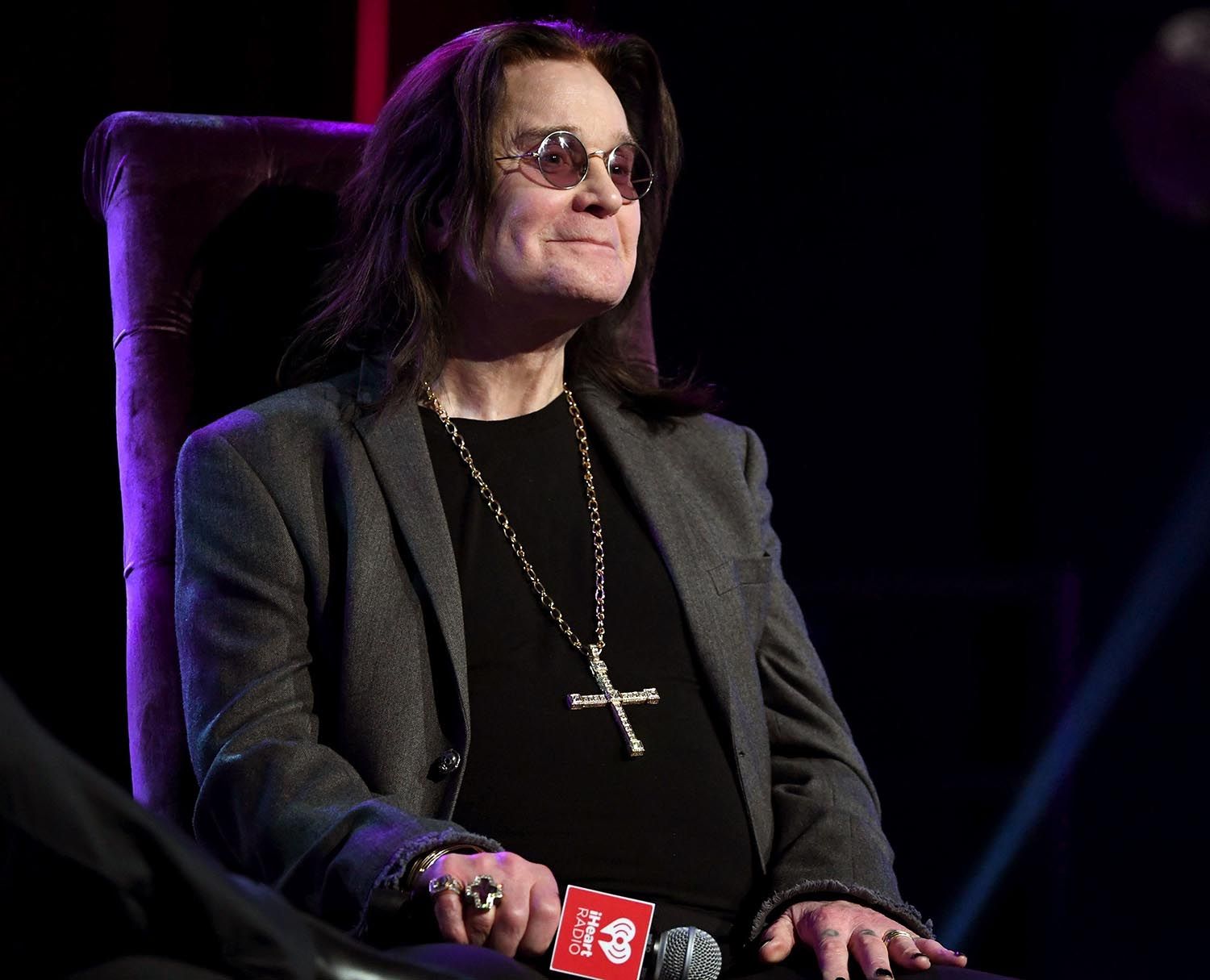 Ozzy Osbourne speaks onstage at iHeartRadio ICONS with Ozzy Osbourne: In Celebration of Ordinary Man at iHeartRadio Theater on February 24, 2020 in Burbank, California.
