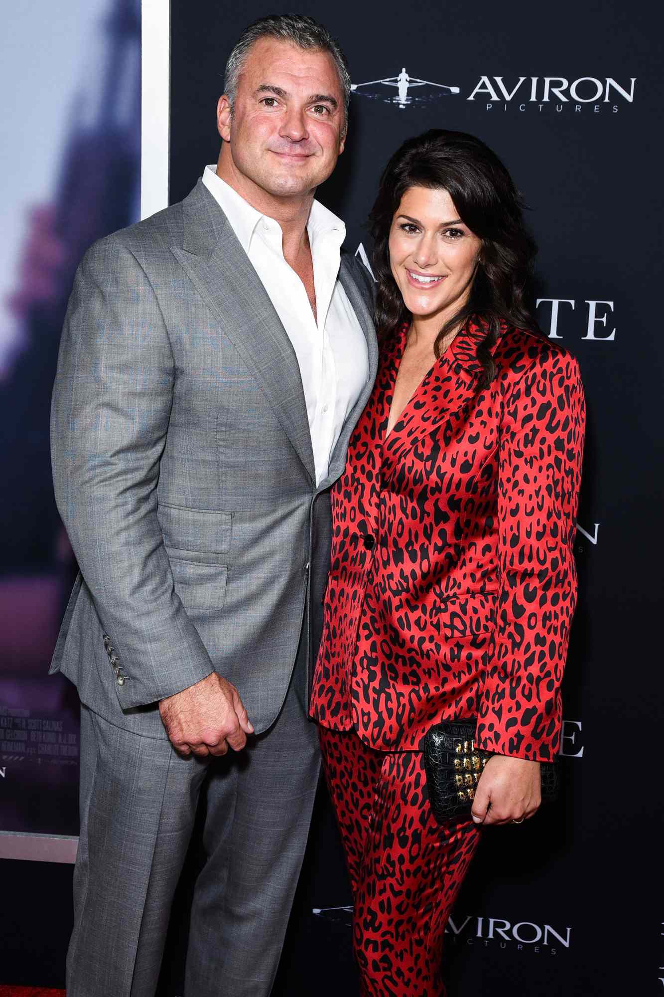 Shane McMahon and Marissa Mazzola-McMahon attend Aviron Pictures