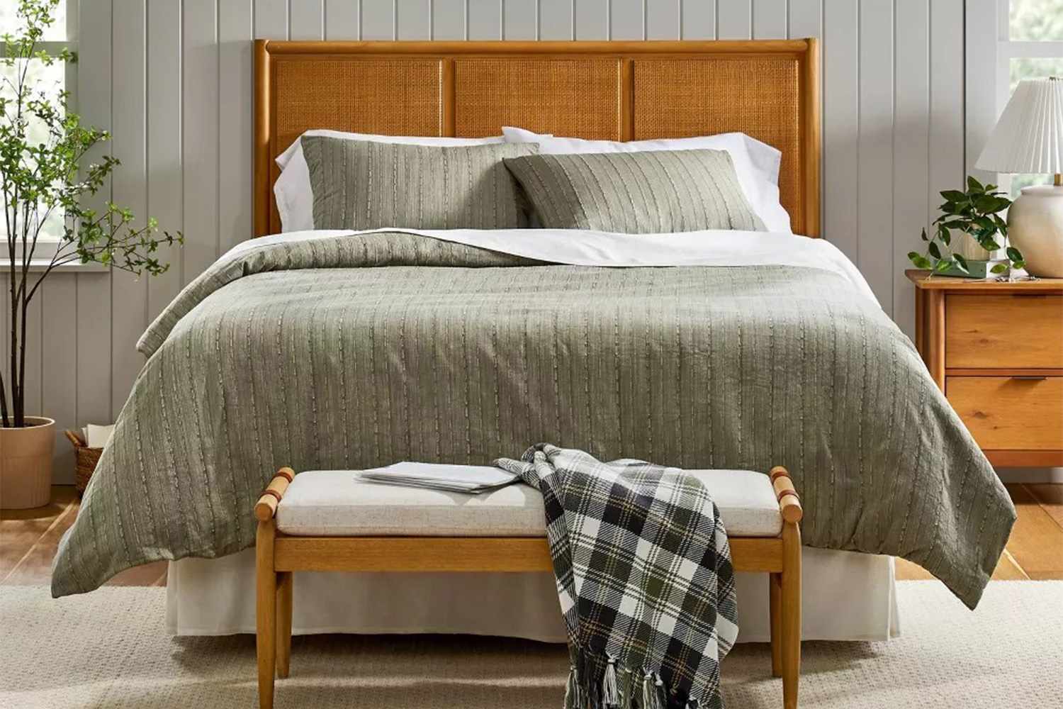 Target Hearth & Hand with Magnolia 3pc Washed Loop Stripe Duvet Cover Bedding Set