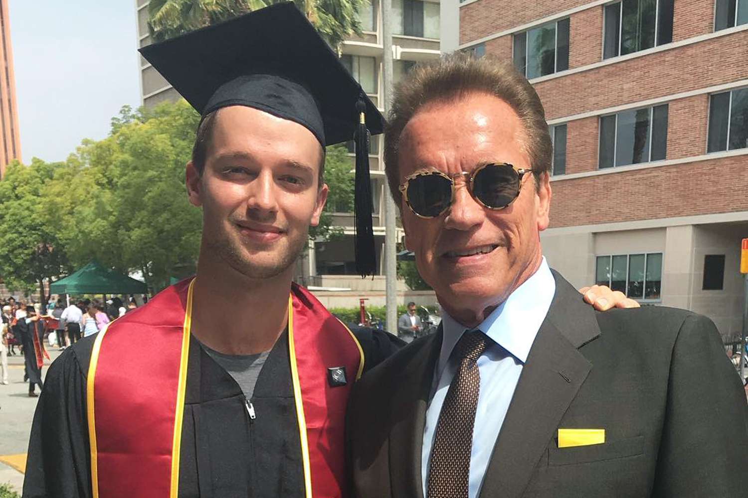 Arnold Schwarzenegger and Joseph Baena