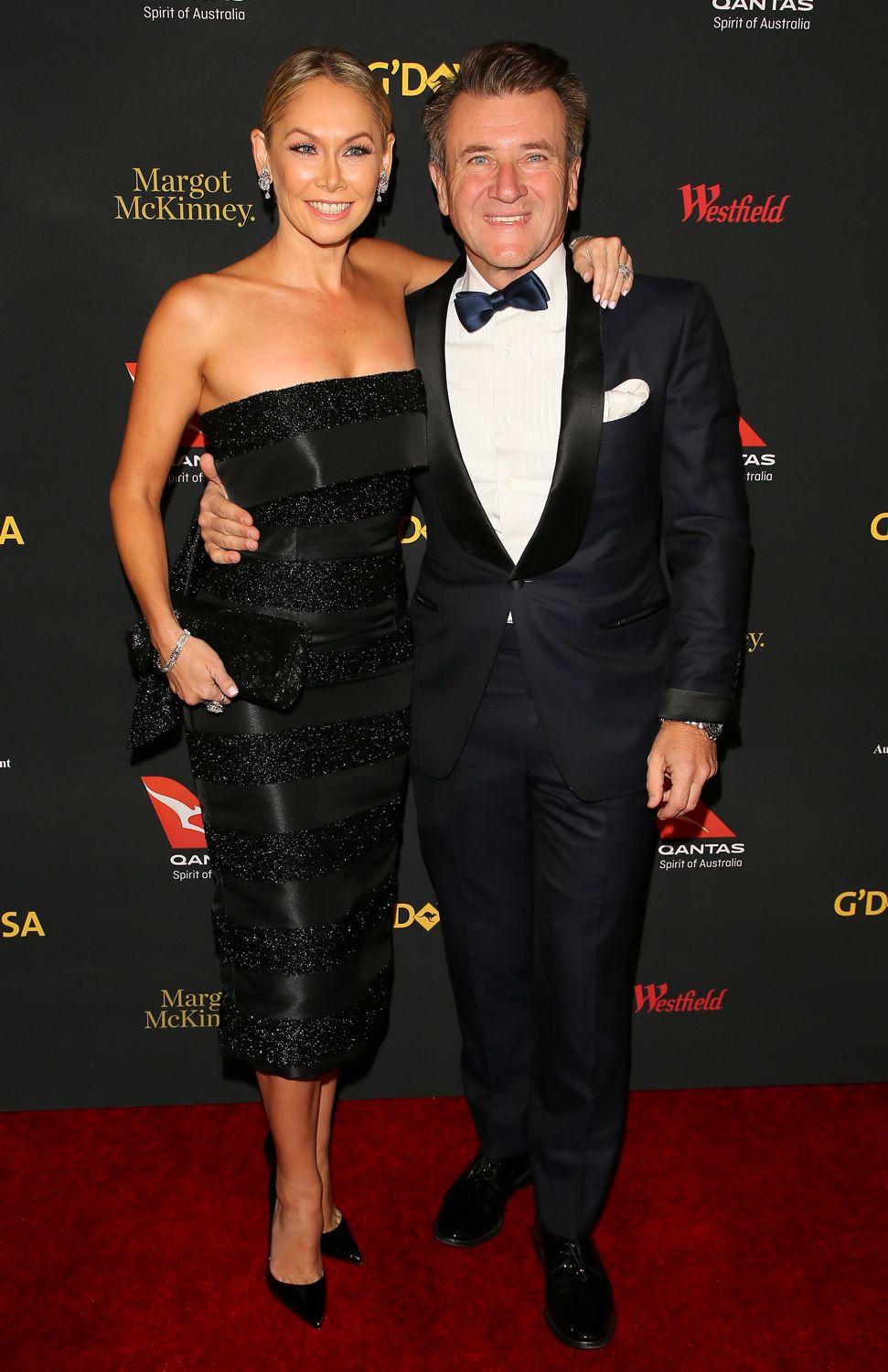 Kym Johnson and Robert Herjavec at the 2017 G'Day Black Tie Gala