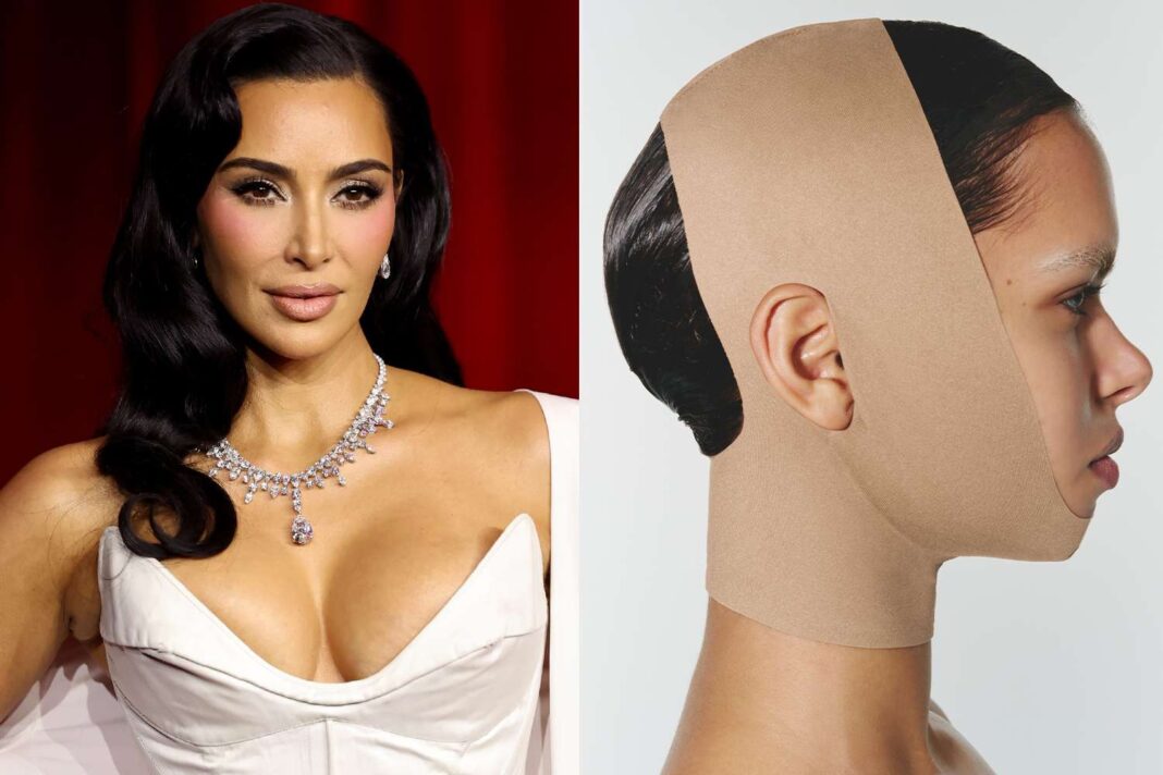 Kim Kardashian’s SKIMS Unveils ‘Death Becomes Her’-Inspired Face Wrap Amidst Anti-Aging Scrutiny