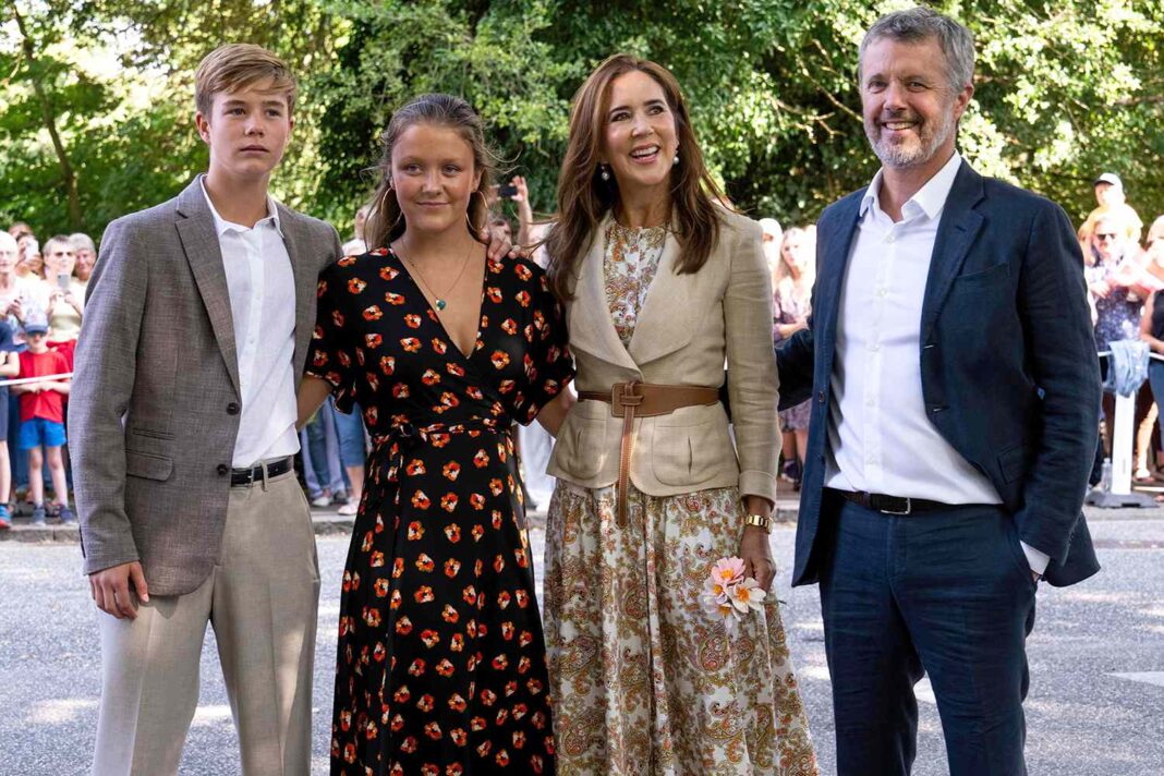 Royal Poise Amidst Pain: Queen Mary Stung by Wasp During Gråsten Summer Welcome, Children Step Up