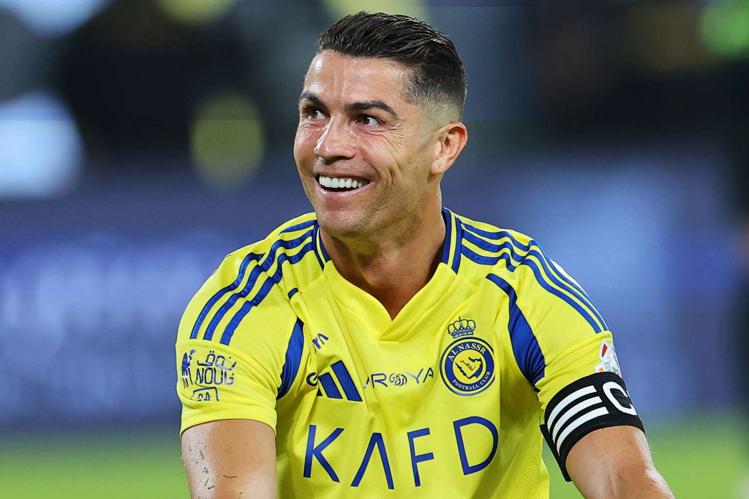 Cristiano Ronaldo of Al Nassr during the Saudi Pro League match on May 07, 2025 in Riyadh, Saudi Arabia.