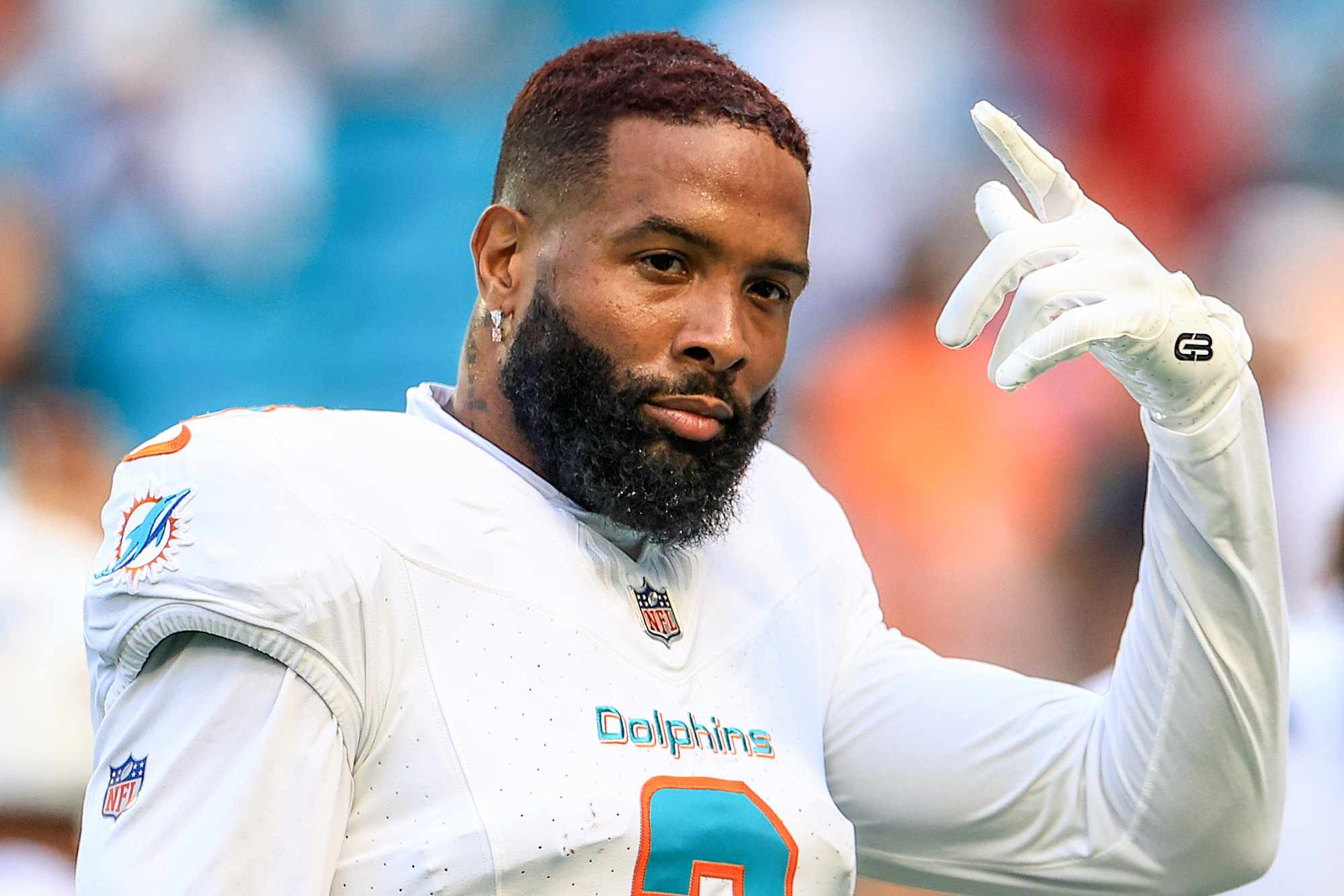 Odell Beckham Jr. #3 of the Miami Dolphins