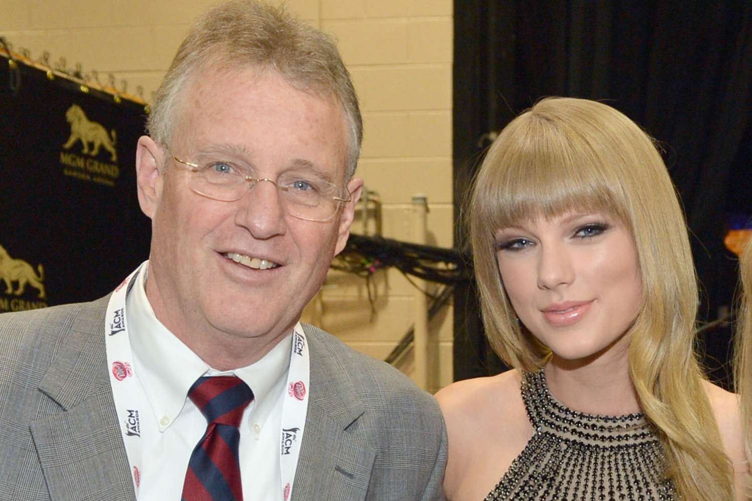 Scott Swift, singer Taylor Swift and Andrea Swift attend the 48th Annual Academy of Country Music Awards
