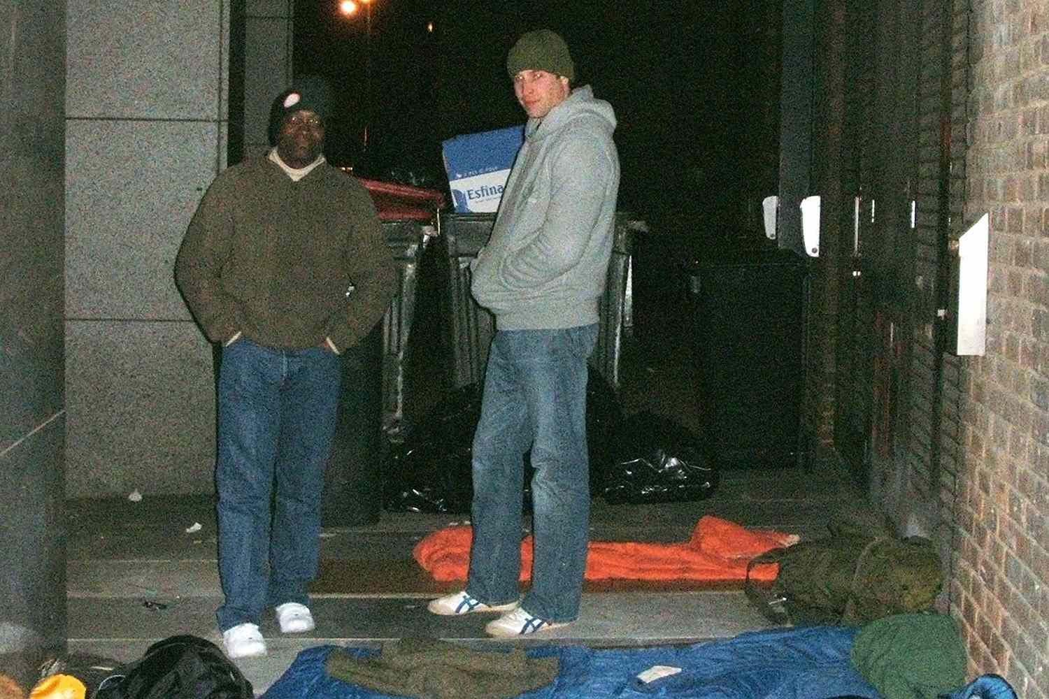 Prince William sleeps out in London