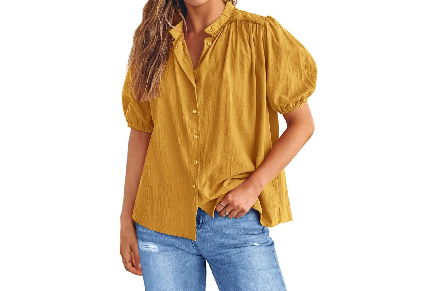 Prettygarden Womens Summer Button Down Shirts