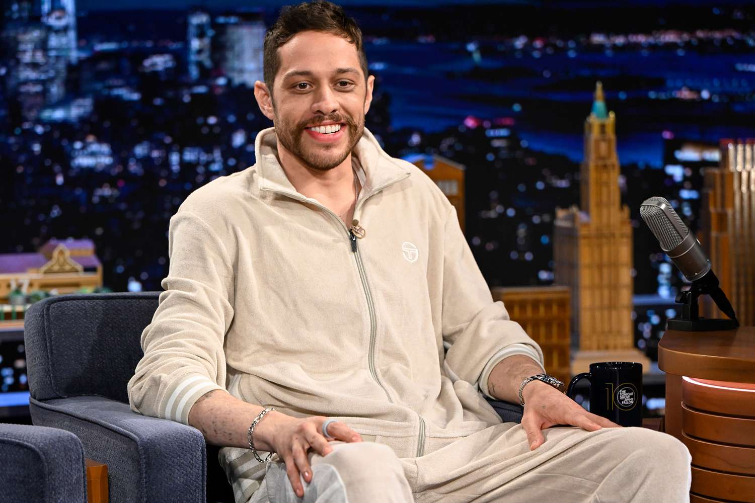 Actor & comedian Pete Davidson during an interview on The Tonight Show Starring Jimmy Fallon