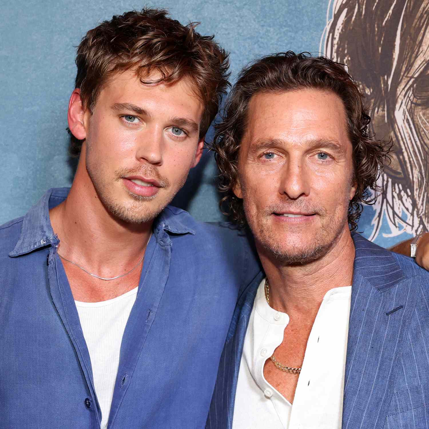 Austin Butler and Matthew McConaughey at Caught Stealing Austin, TX Special Screening