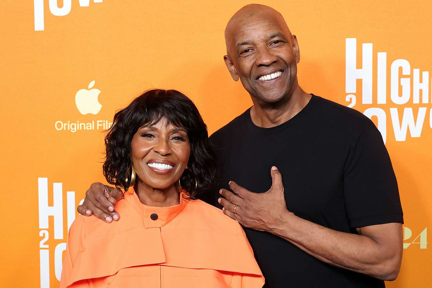 Pauletta Washington and Denzel Washington at Highest 2 Lowest Los Angeles special screening