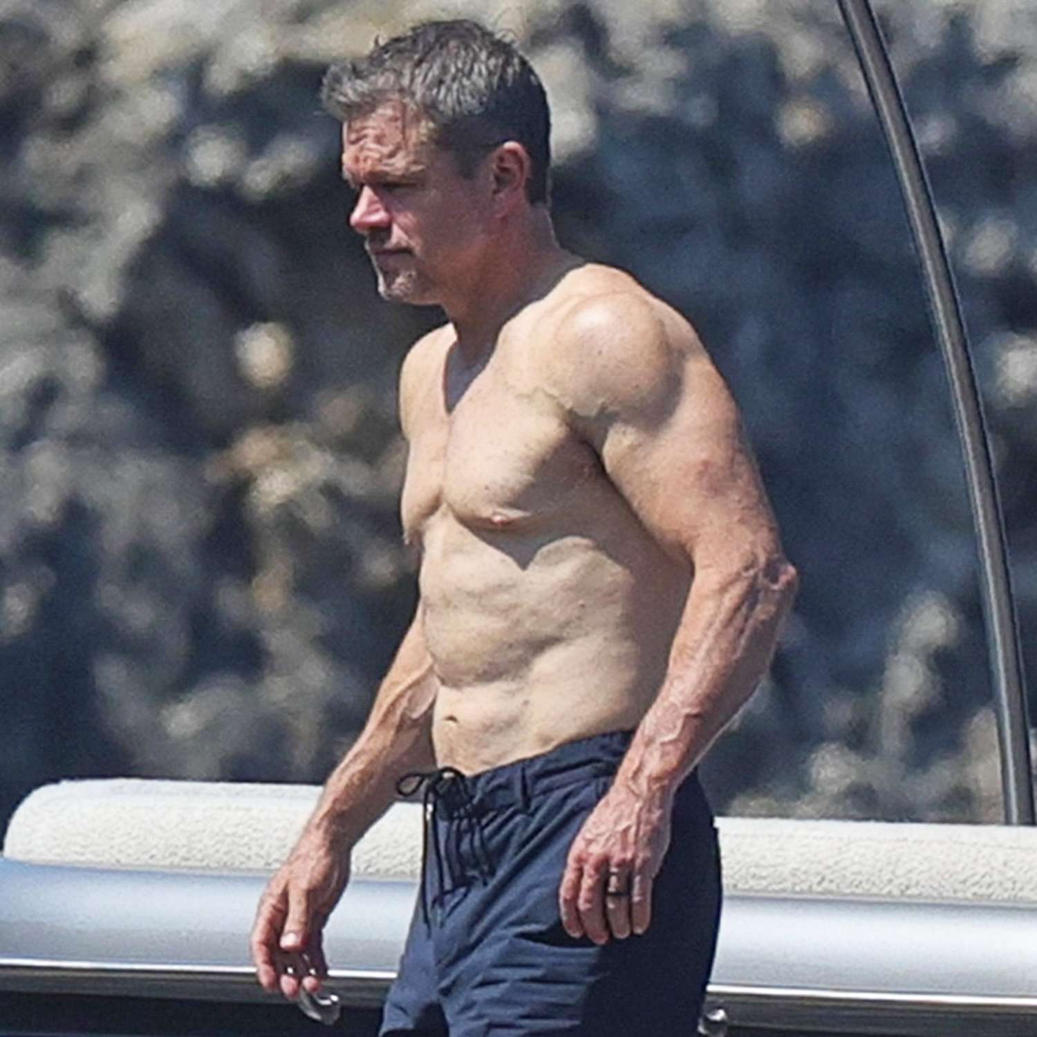 Matt Damon in Ibiza, Spain
