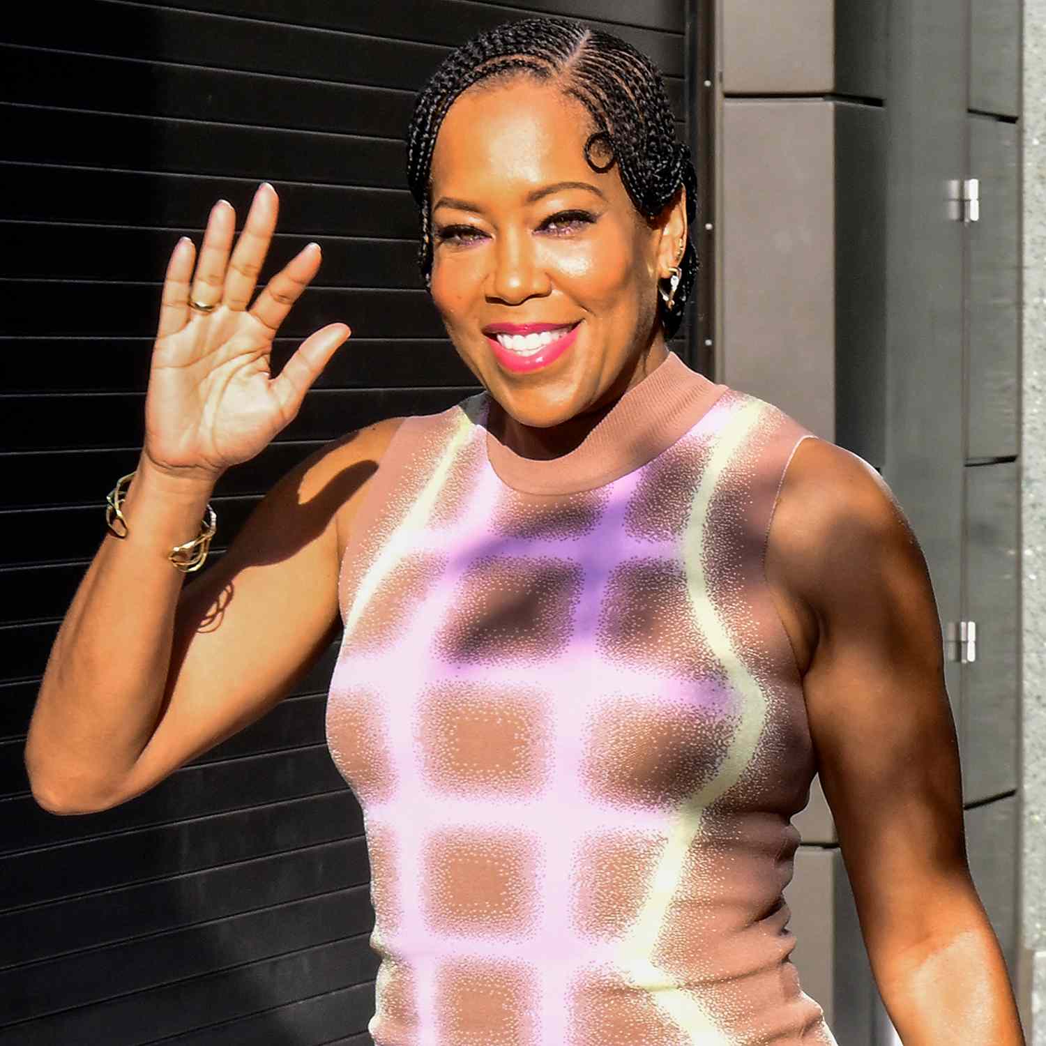 Regina King outside ABC Studio