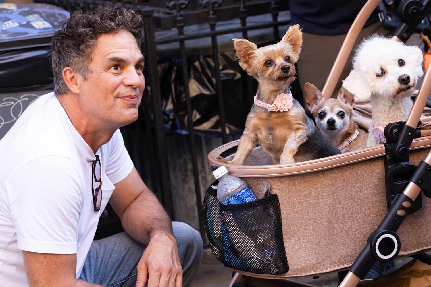 Mark Ruffalo at the Good Sex set in Downtown, Manhattan
