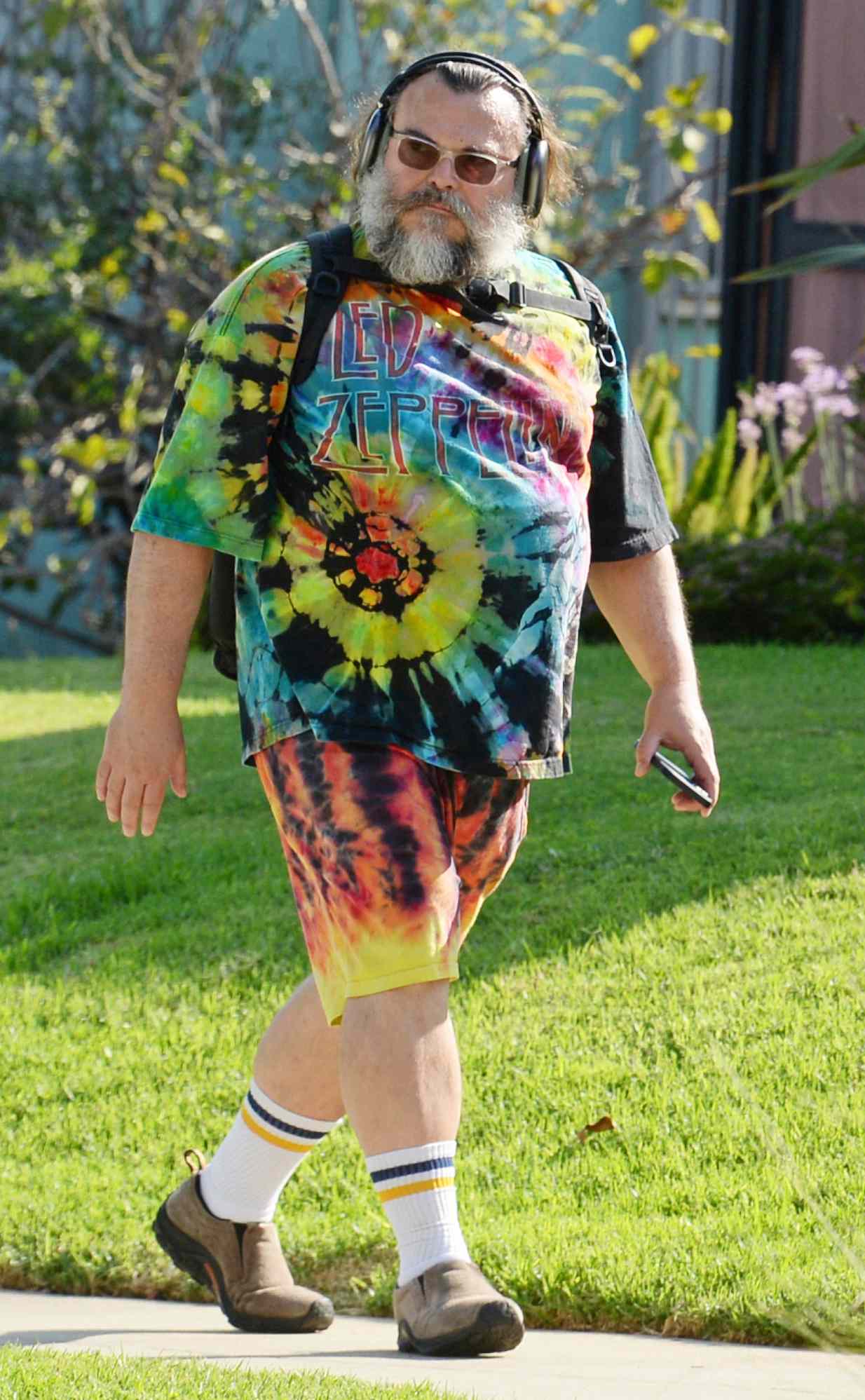 Jack Black on an afternoon walk in Los Angeles