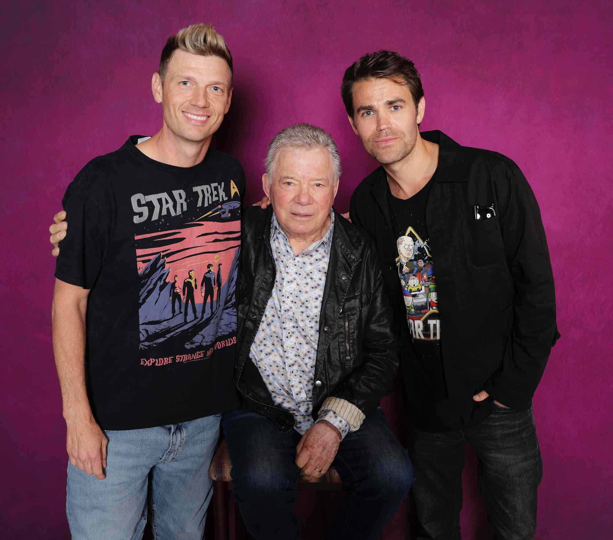 Nick Carter, William Shatner and Paul Wesley at STLV: Trek to Vegas 2025 Convention