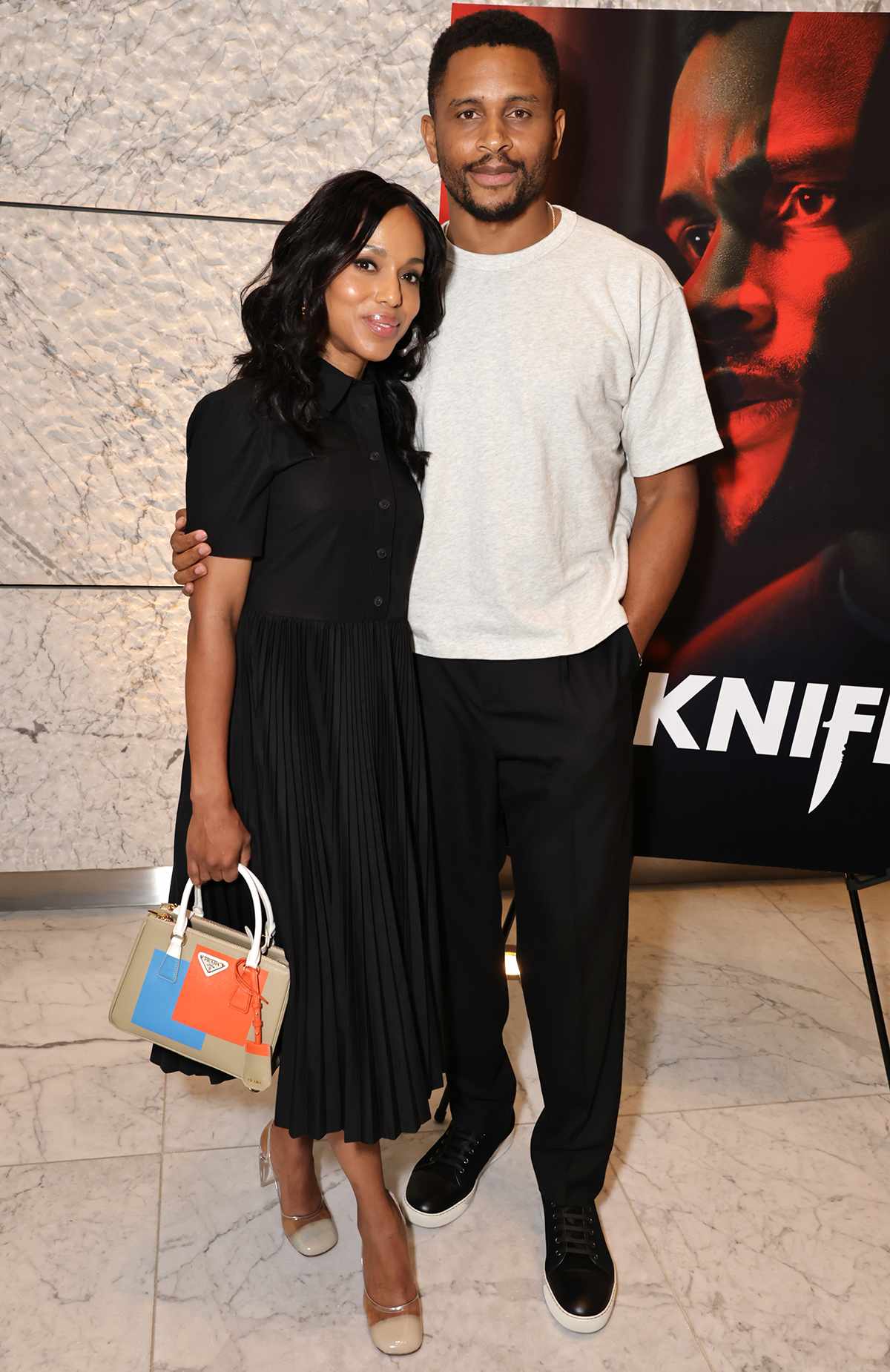 Kerry Washington and Nnamdi Asomugha at The Knife Special Screening