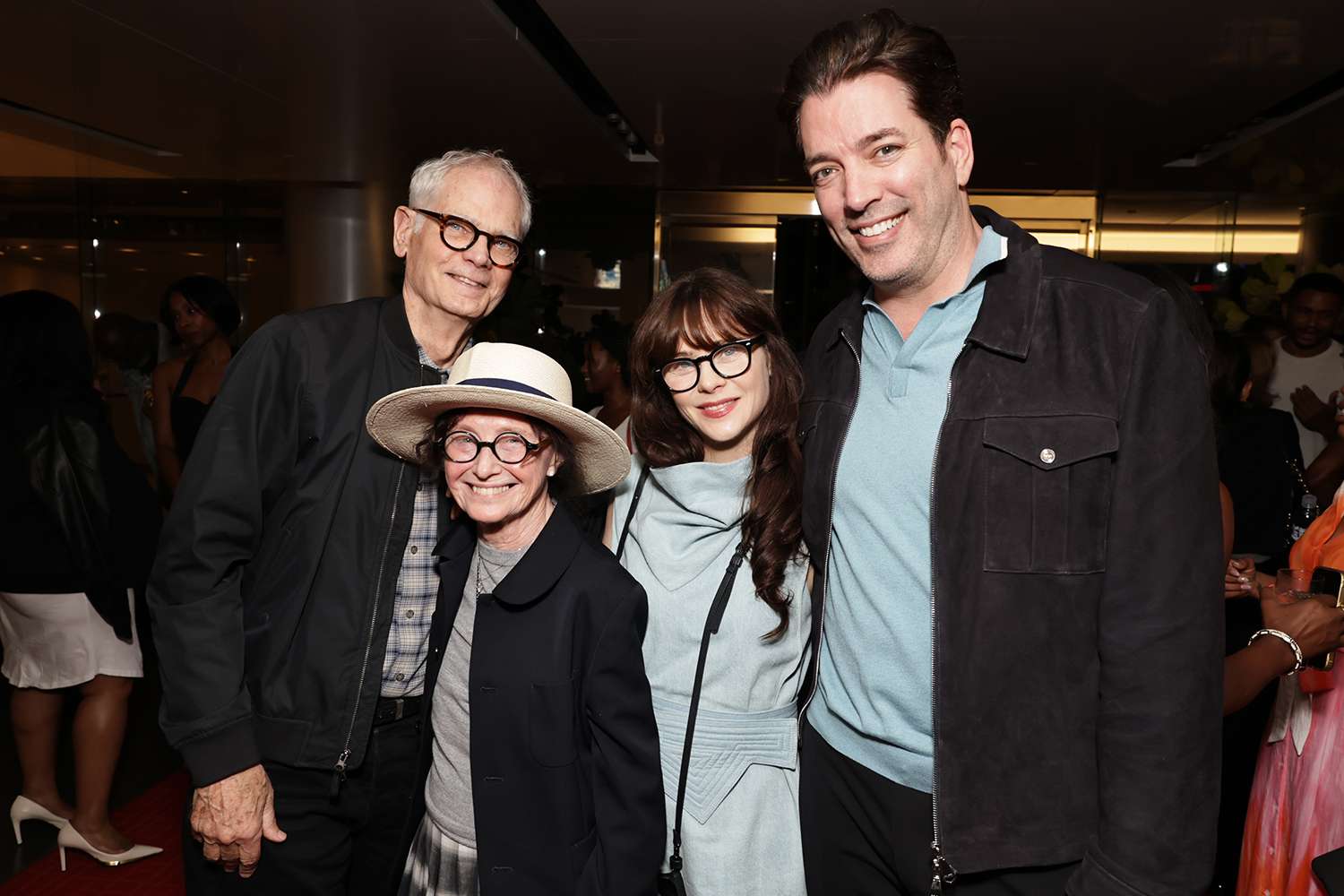 Caleb Deschanel, Mary Jo Deschanel, Zooey Deschanel and Jonathan Scott at The Knife Special Screening