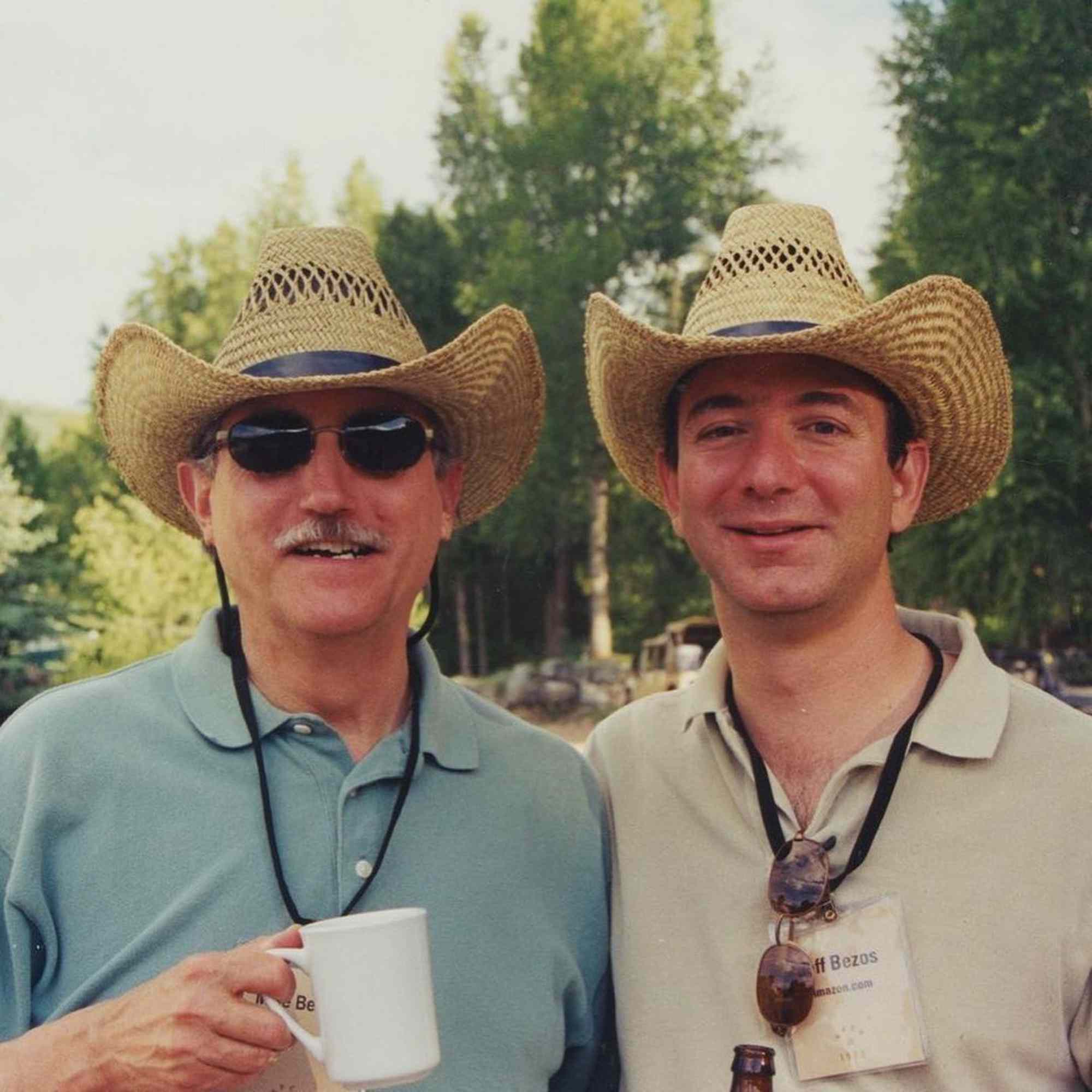 Jeff Bezos and his dad Miguel Bezos.