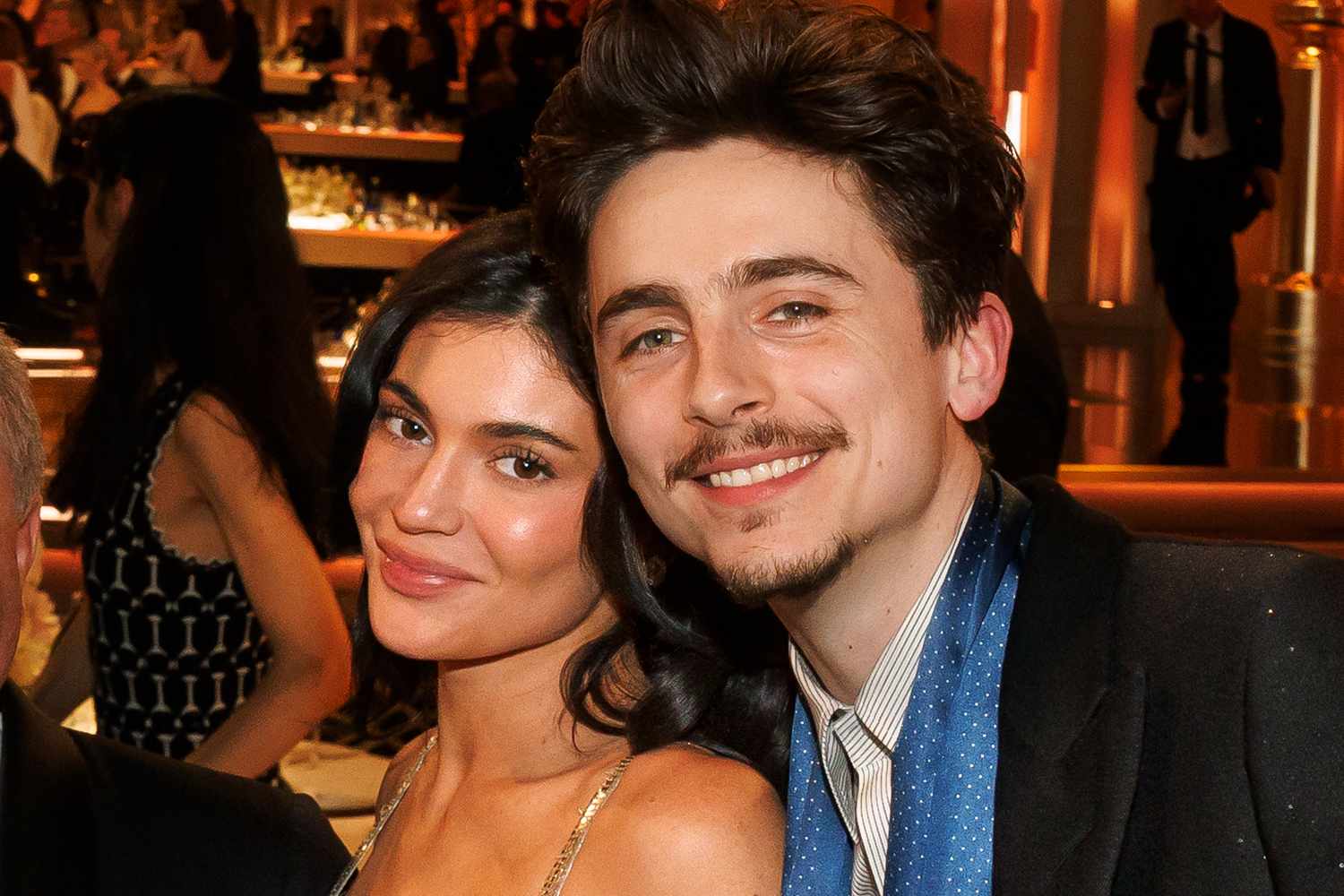 Kylie Jenner, Timothee Chalamet during the 82nd Annual Golden Globes held at The Beverly Hilton on January 05, 2025 in Beverly Hills, California.