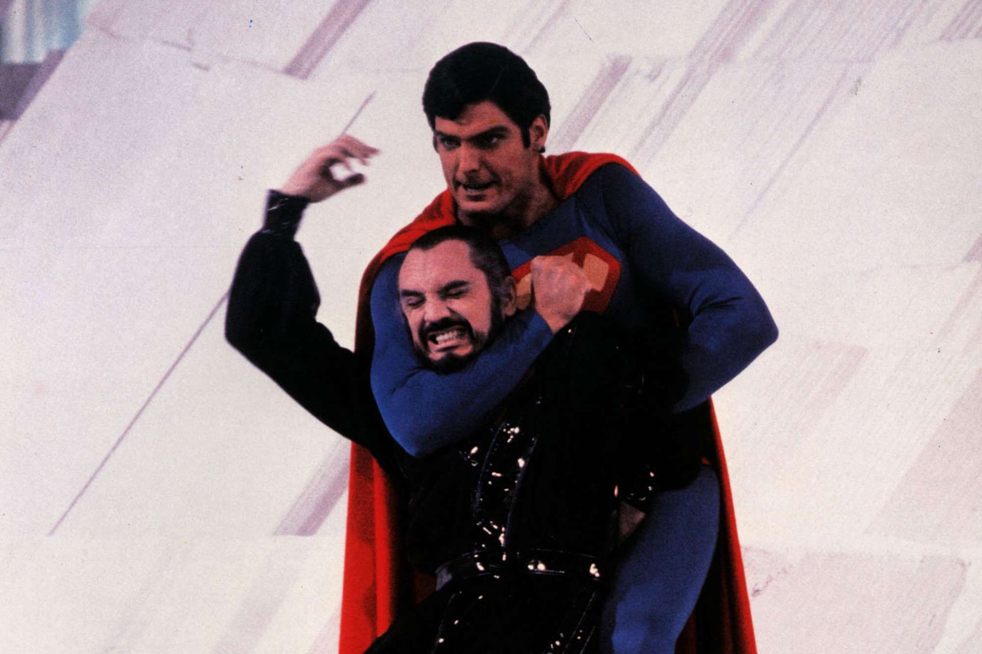 Terence Stamp and Christopher Reeve in Superman 2