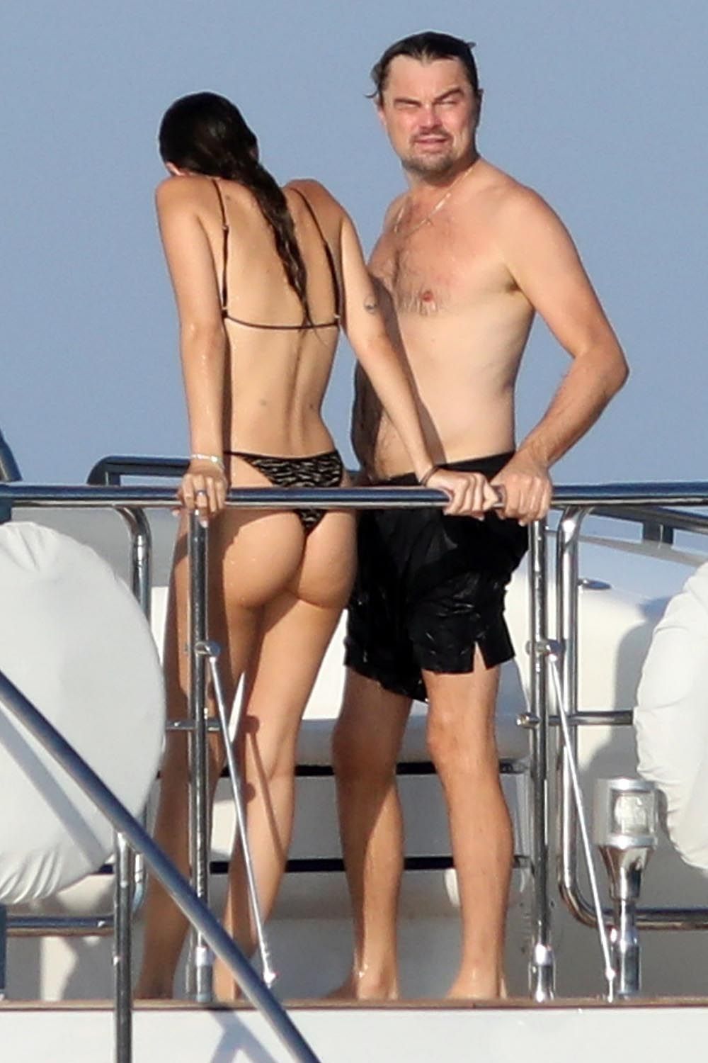 Leonardo DiCaprio and model Vittoria Ceretti spent time on a luxury yacht off Formentera