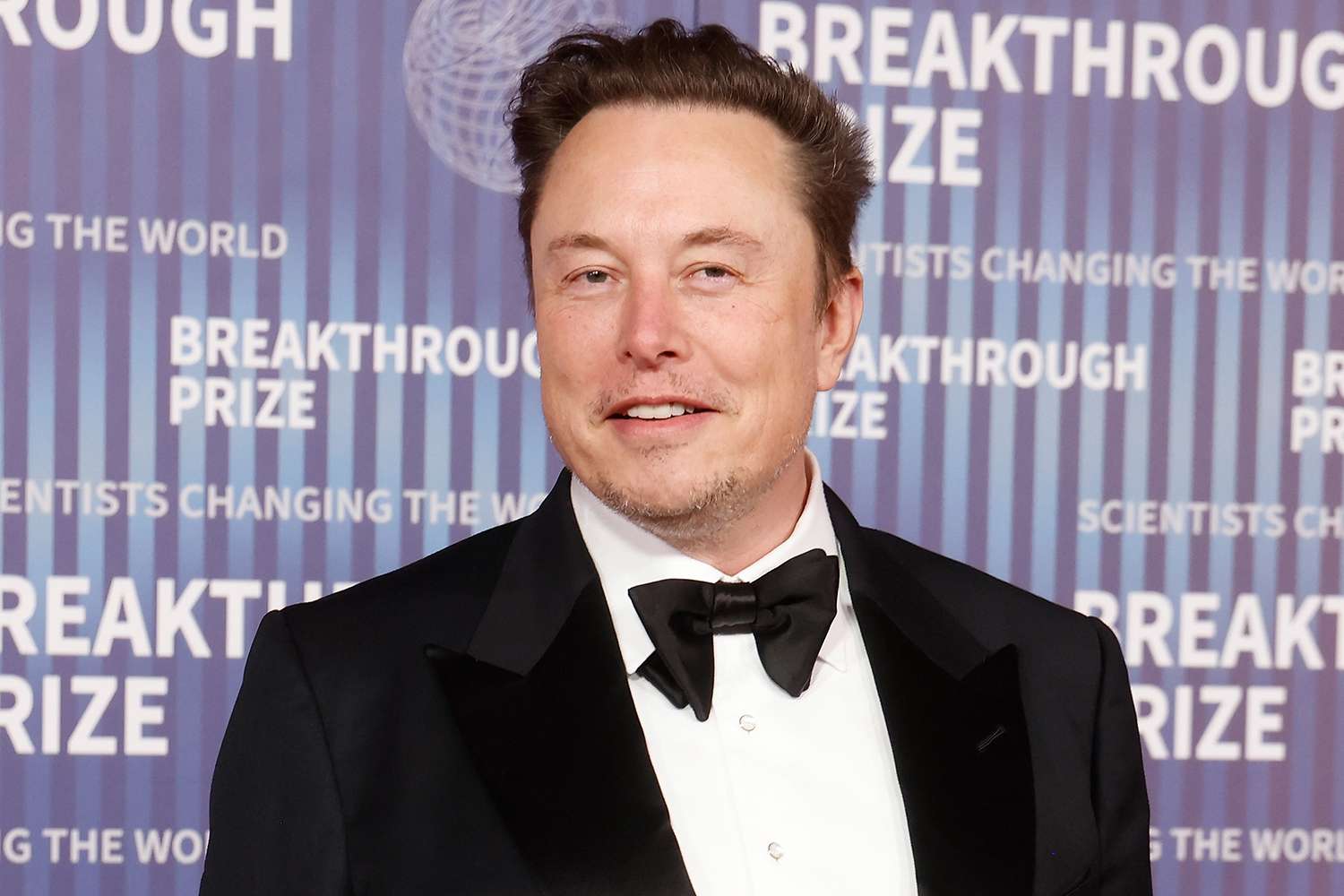 Elon Musk attends the 2024 Breakthrough Prize Ceremony