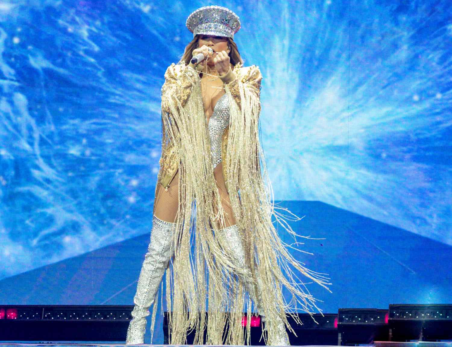 Jennifer Lopez performs at Movistar Arena Madrid
