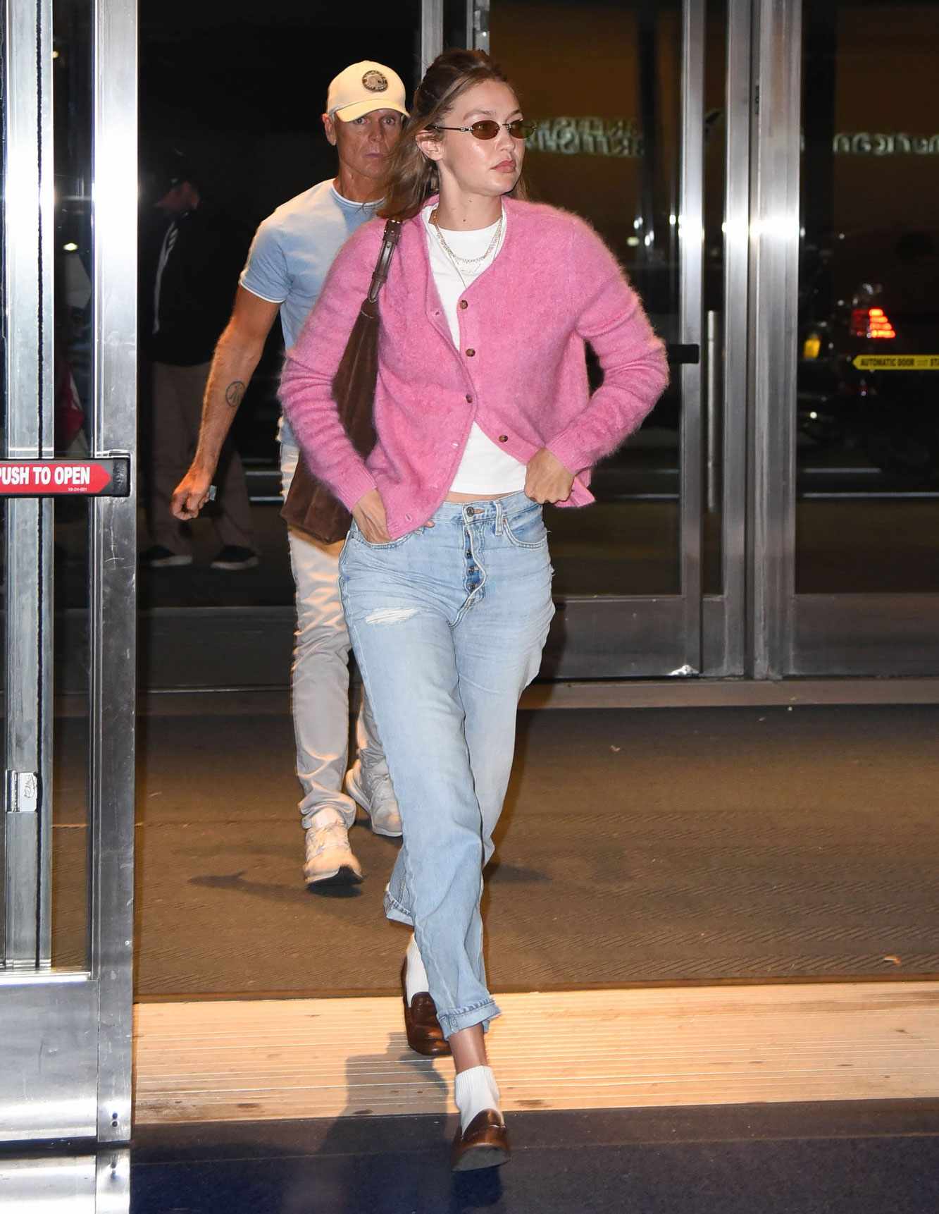 Gigi Hadid and Bradley Cooper at JFK Airport