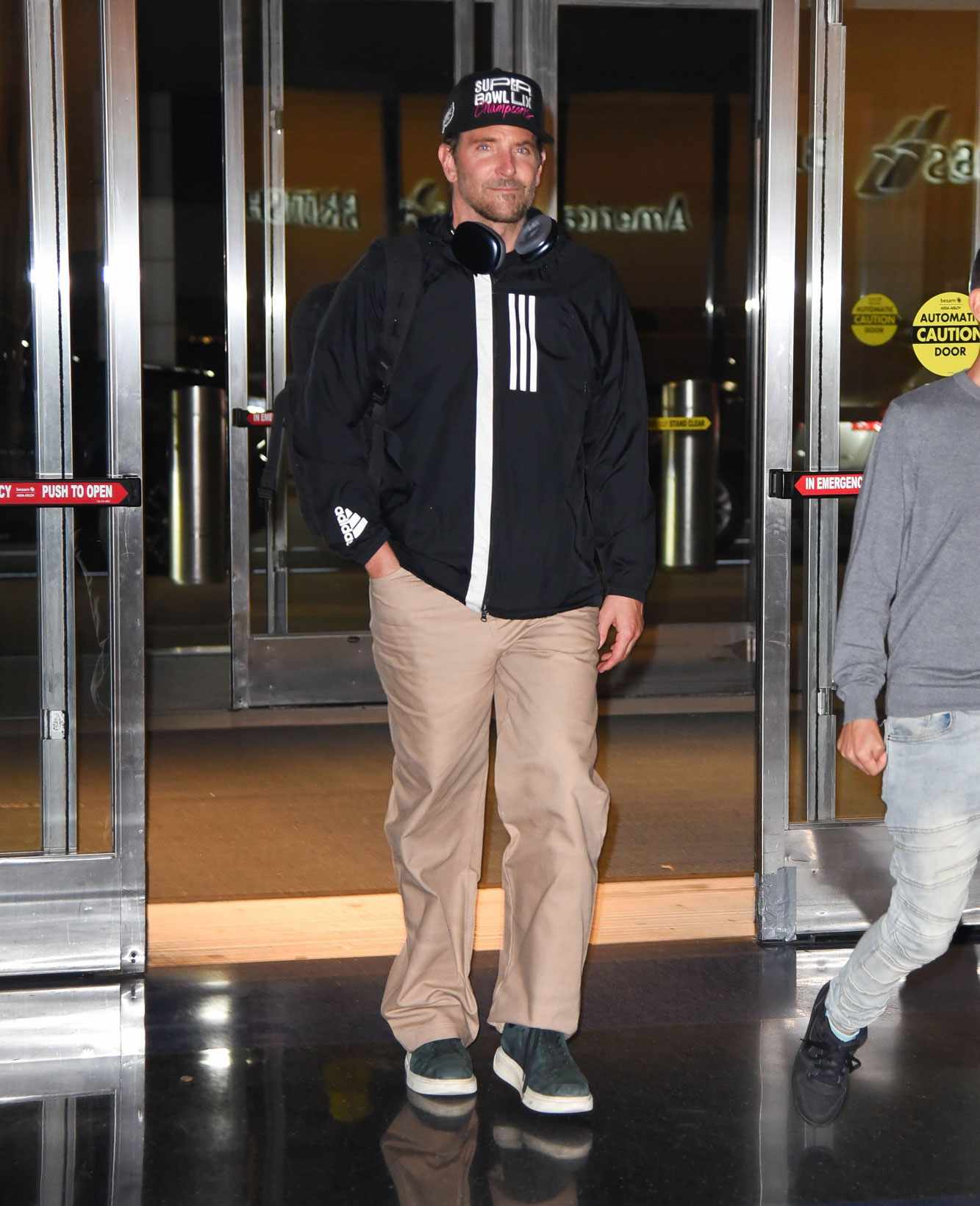 Gigi Hadid and Bradley Cooper at JFK Airport