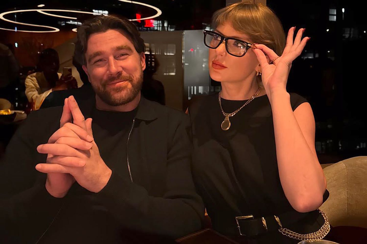 Travis Kelce and Taylor Swift.