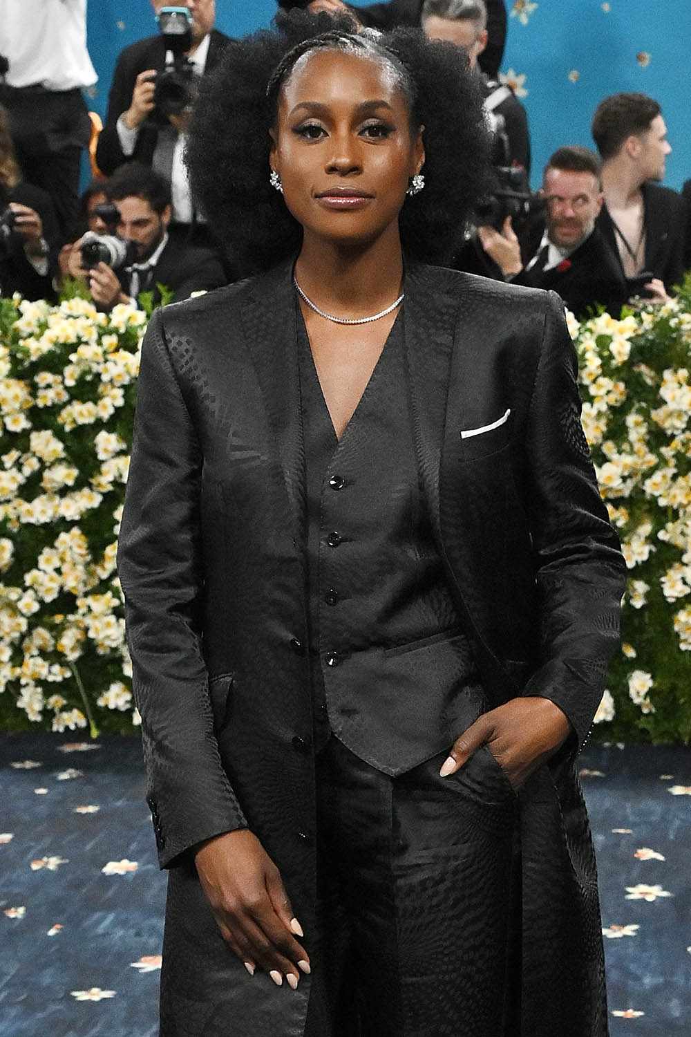 Issa Rae at The 2025 Met Gala Celebrating "Superfine: Tailoring Black Style" held at the Metropolitan Museum of Art on May 05, 2025 in New York, New York