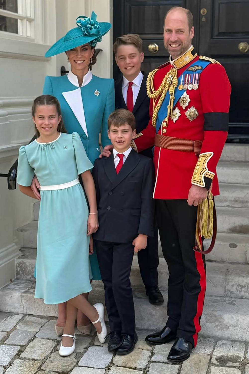 Prince William and Kate Middleton Share Family Photo from Trooping the Colour