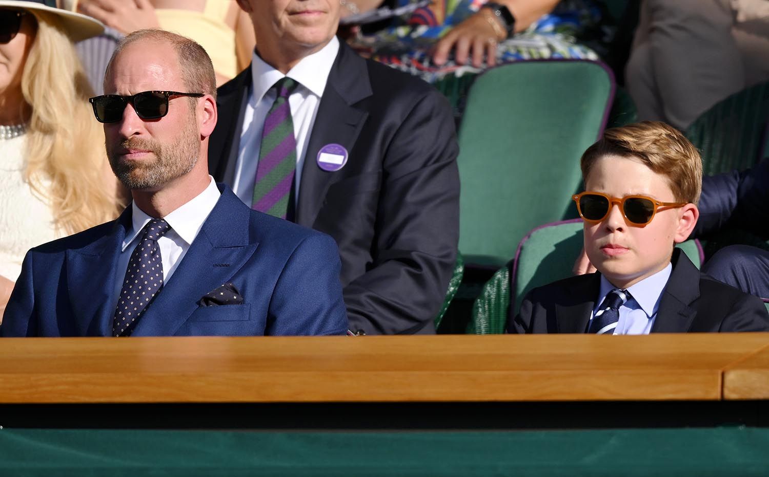 Prince William and Prince George at Wimbledon Tennis Championships
