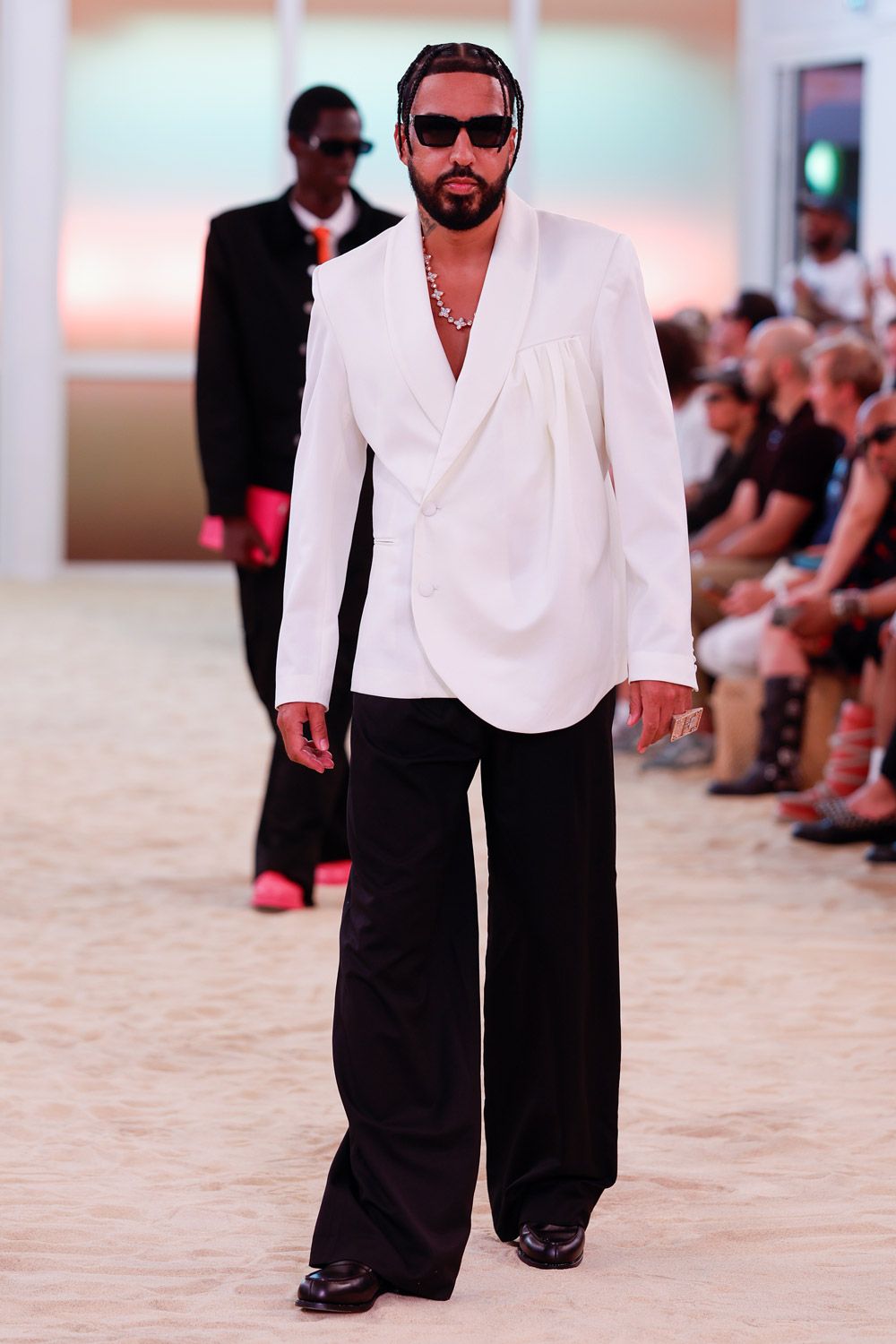 French Montana attends an event during Paris Fashion Week.
