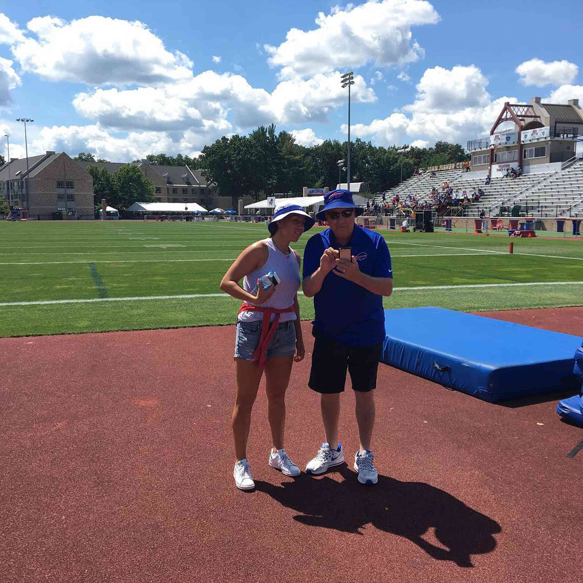 Jessica Pegula and Terry Pegula.