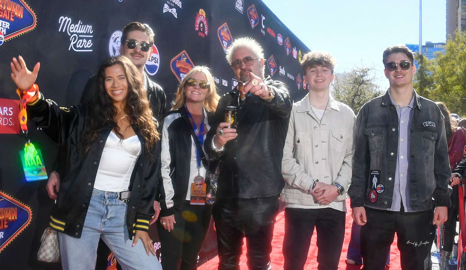 Guy Fieriâ€™s Wife Lori Joined Him at Super Bowl Tailgate in Rare Red Carpet Appearance