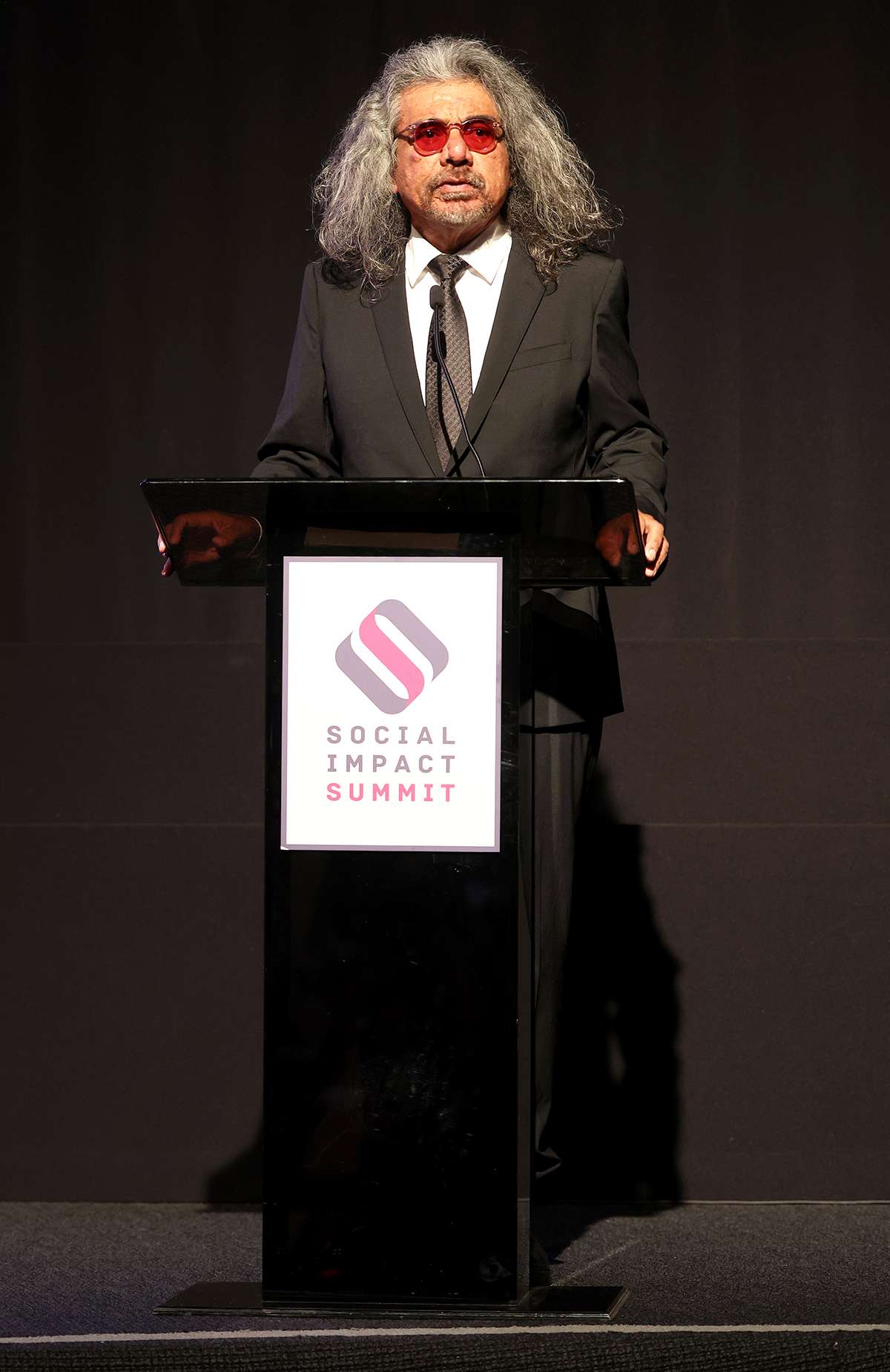 George Lopez speaks onstage during the 2025 Social Impact Summit by The Hollywood Reporter and Social Impact Fund on July 24, 2025 at the DGA in Los Angeles, CA