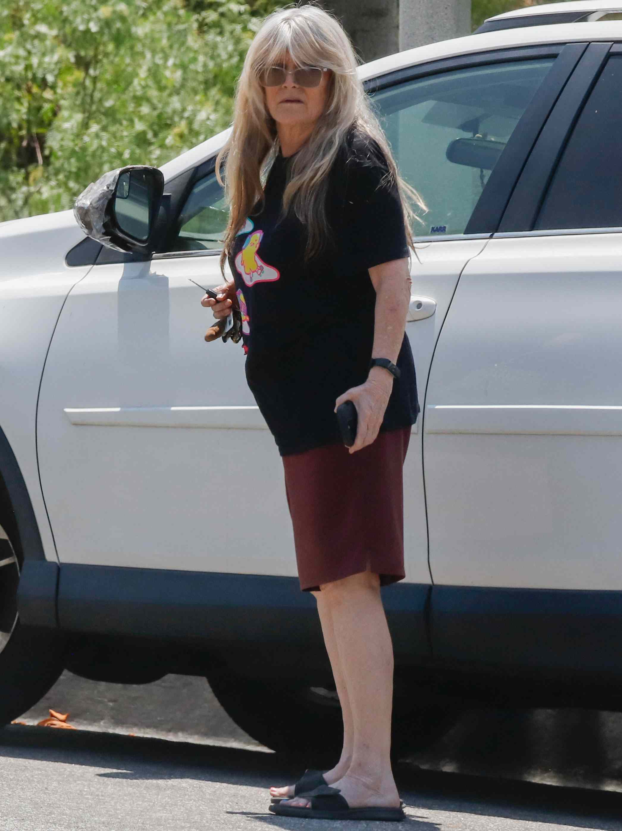 Susan Marie Olsen, is seen out picking up her mail in Los Angeles. 29 Jul 2025