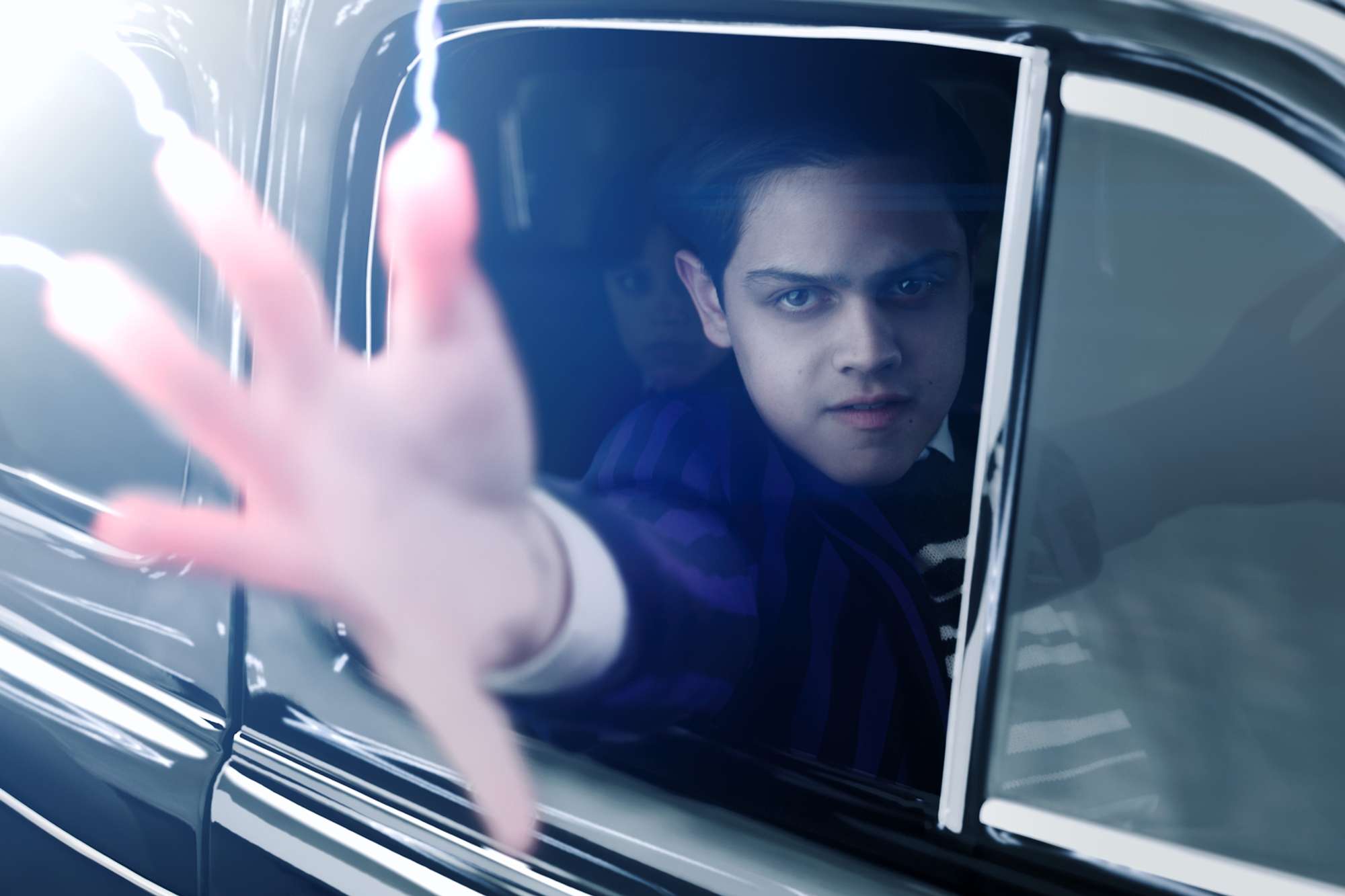 Isaac Ordonez as Pugsley Addams in episode 201 of Wednesday.