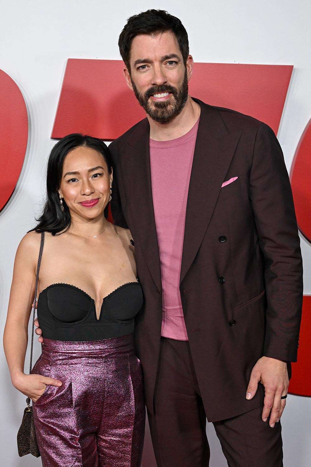 Linda Phan and Drew Scott at "Love Hurts" premiere