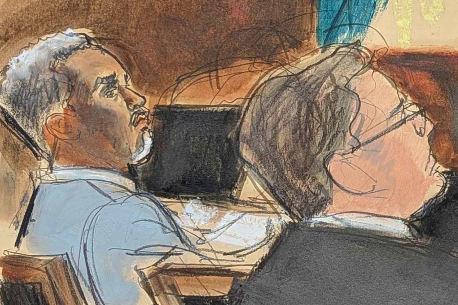 Sean Diddy Combs during the first day of his trial at Manhattan federal court on May 12, 2025, in New York.