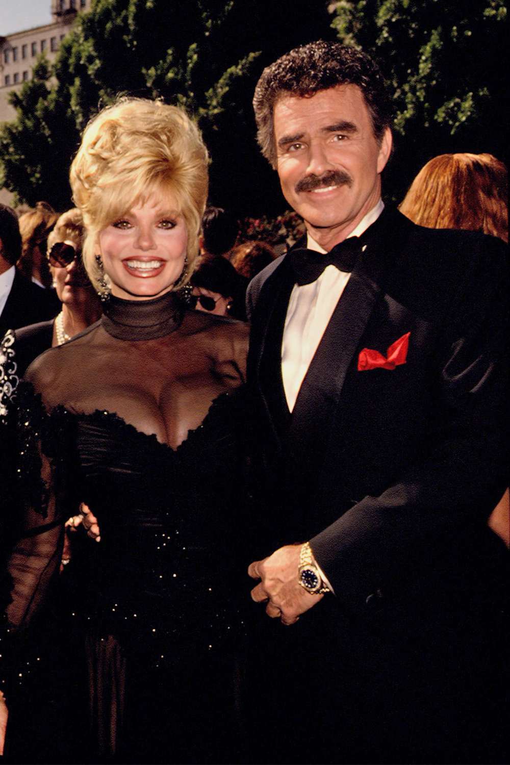 Loni Anderson and Burt Reynolds at 44th Emmy Awards