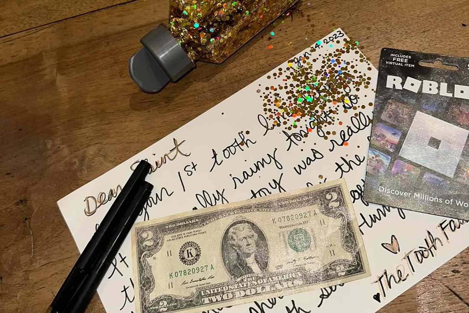 Kim Kardashian posts about the tooth fairy on Instagram
