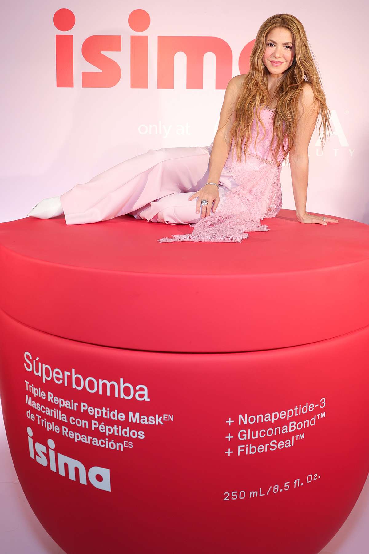 Shakira celebrates the launch of her new Latin-rooted and clinically proven haircare line, isima on July 31, 2025 in Los Angeles, California.