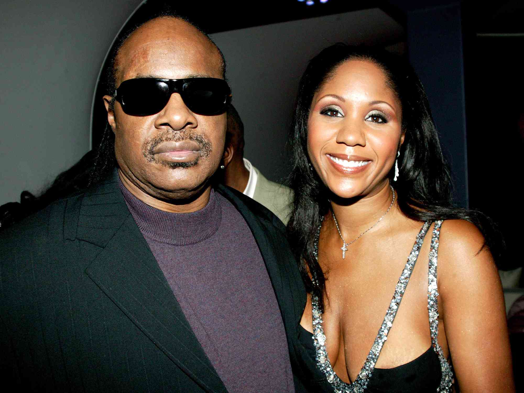 Stevie Wonder and Aisha Morris