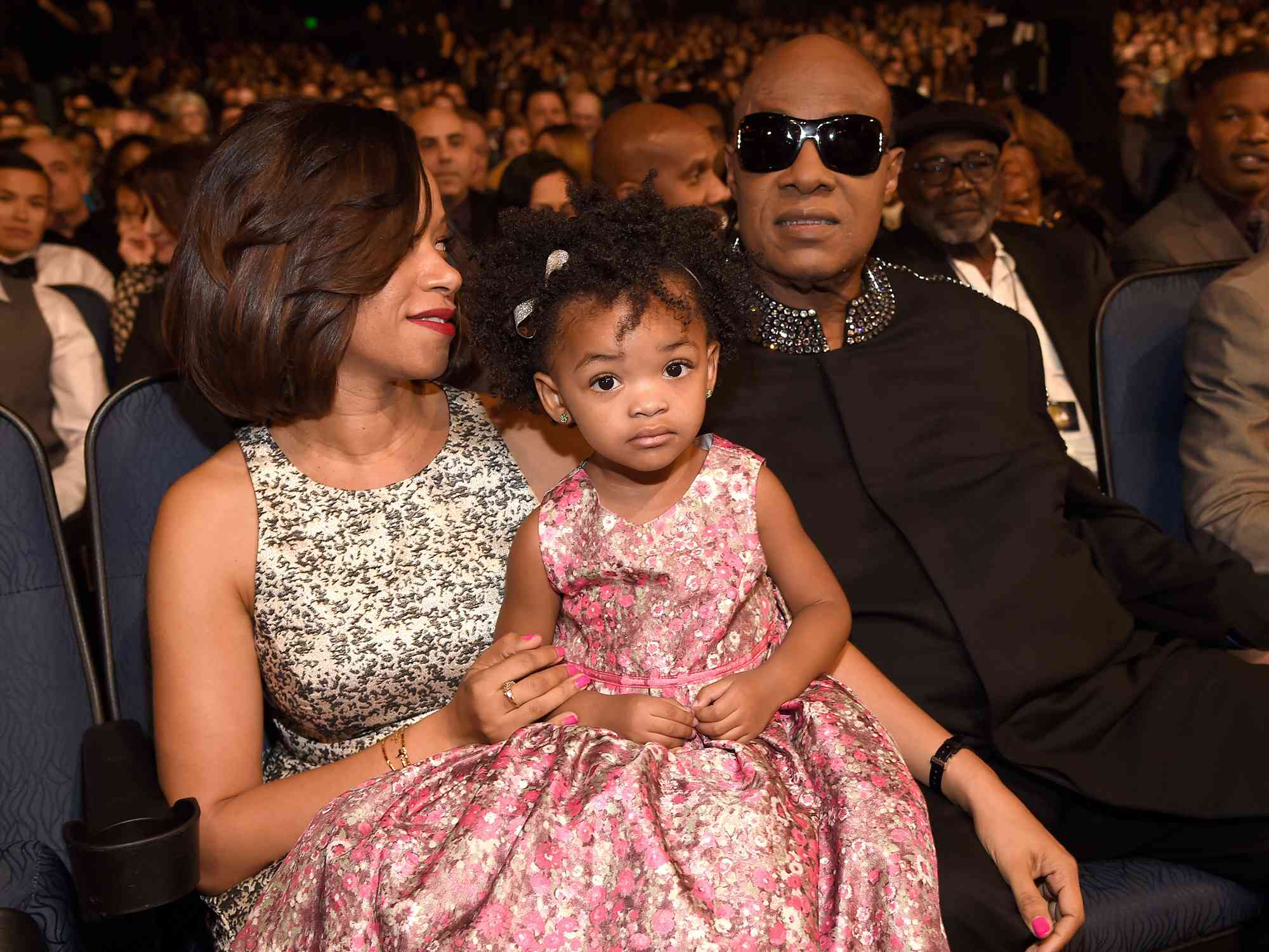 Tomeeka Robyn Bracy and Stevie Wonder