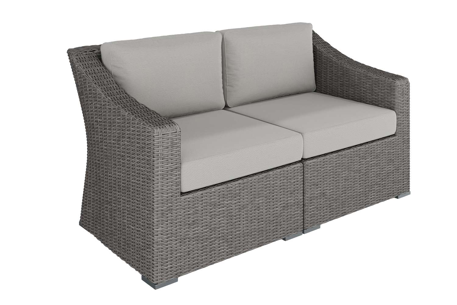 Martha Stewart Bedford Modular Rattan Loveseat