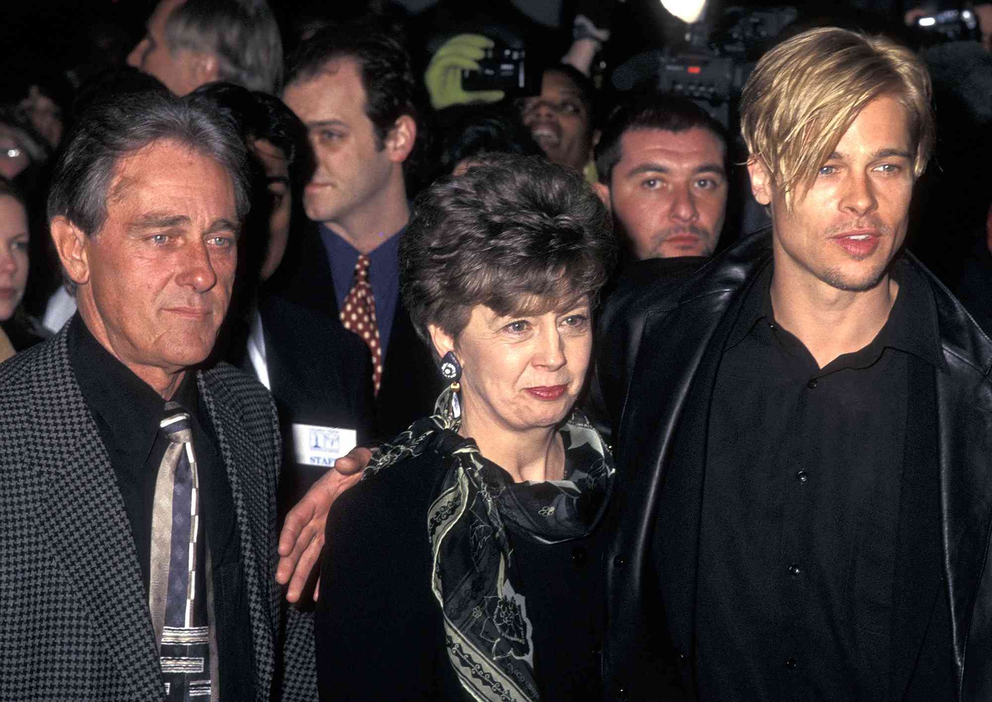 Brad Pitt and parents William Pitt and Jane Pitt at "The Devil