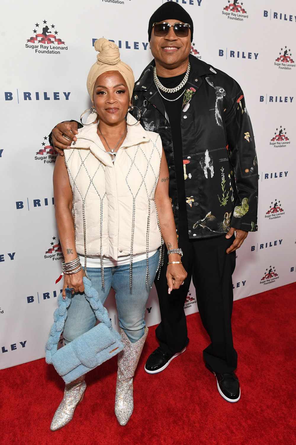 Simone Smith and LL Cool J attend the Sugar Ray Leonard Foundation "Big Fighters, Big Cause" Charity Boxing Night at The Beverly Hilton